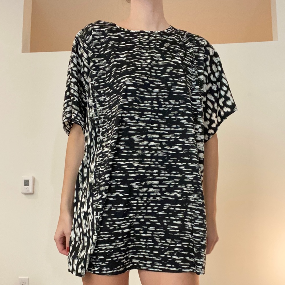 Print mini dress